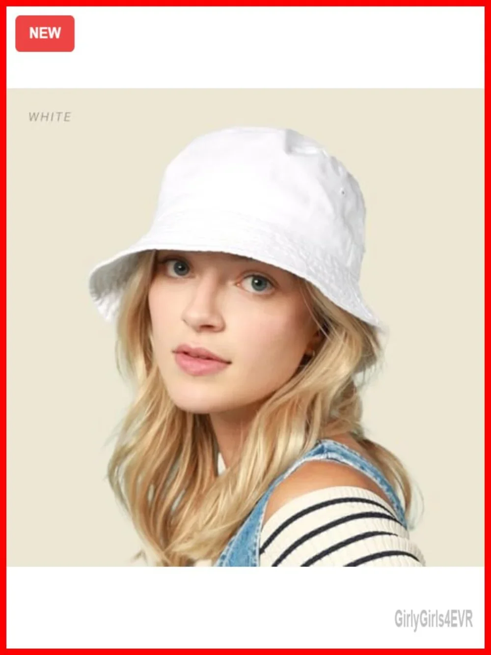 Cotton Bucket Hat - Adjustable Sun Hat for Beach, Golf, Fishing, Outdoor